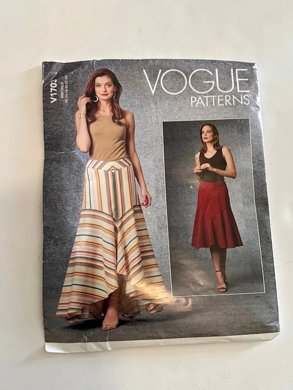 Vogue Patterns V1703 Misses' Skirt Sewing Pattern Sewing Pattern Skirt Set